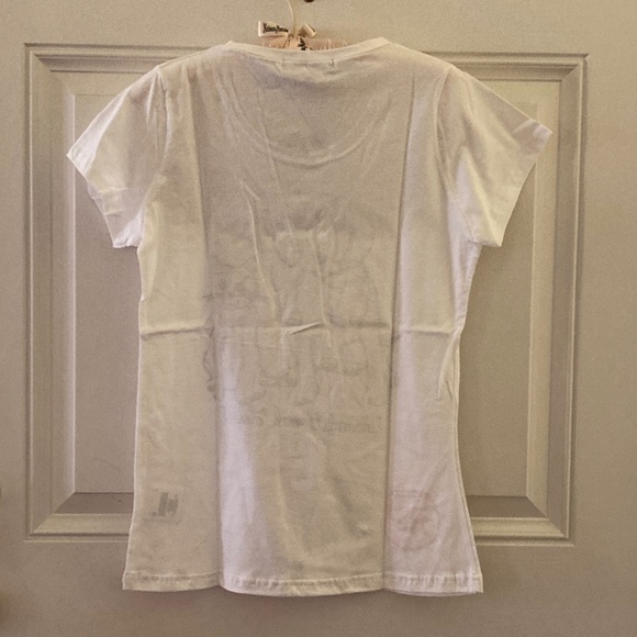 Ellen Tracy "Unconditional Love" Dog & Cat T-Shirt w/Fishbowl/White/Size M/NWT! - Picture 2 of 3